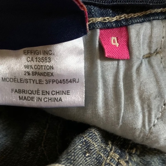 NWT, Girls Juliette Jeans, Size 4 Reg, Adjustible Waistband Blue. NEW w/TAGS! - Picture 8 of 8